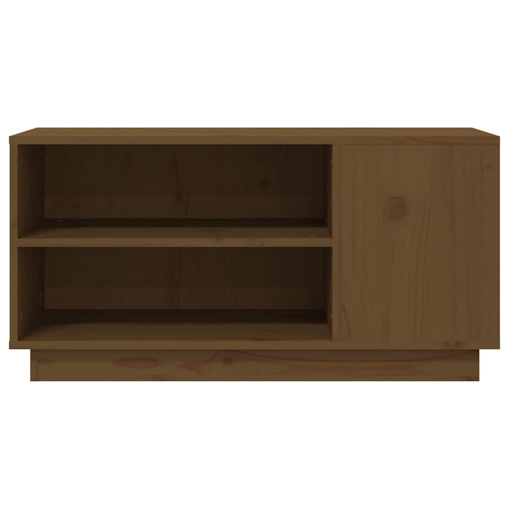 TV Cabinet 80x35x40,5 cm Solid Wood Pine Honey brown