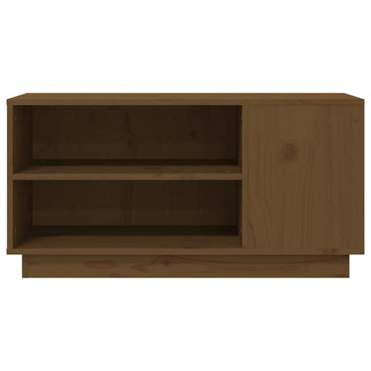 TV Cabinet 80x35x40,5 cm Solid Wood Pine Honey brown