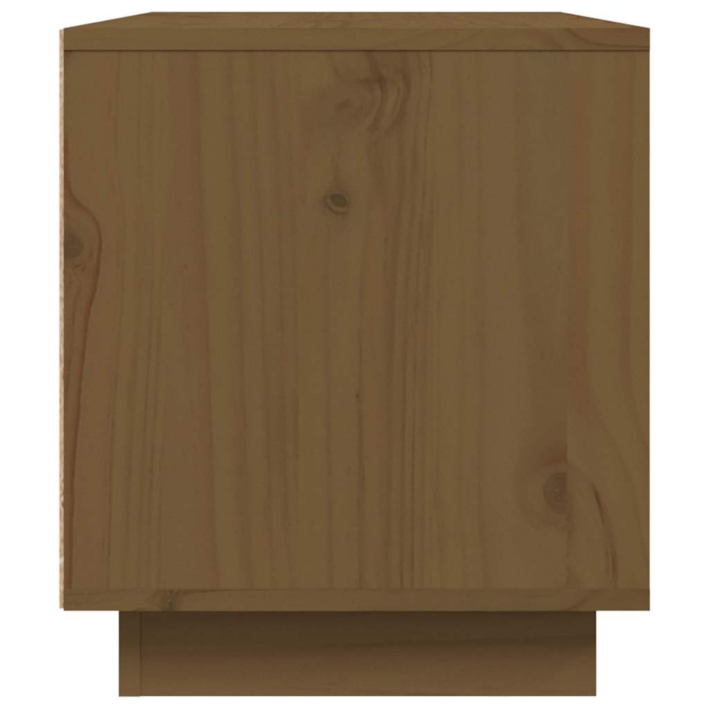 TV Cabinet 80x35x40,5 cm Solid Wood Pine Honey brown