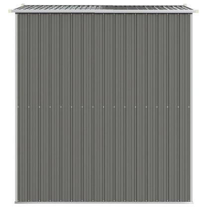vidaXL Garden Shed Light Grey 192x191x223 cm Galvanised Steel 5