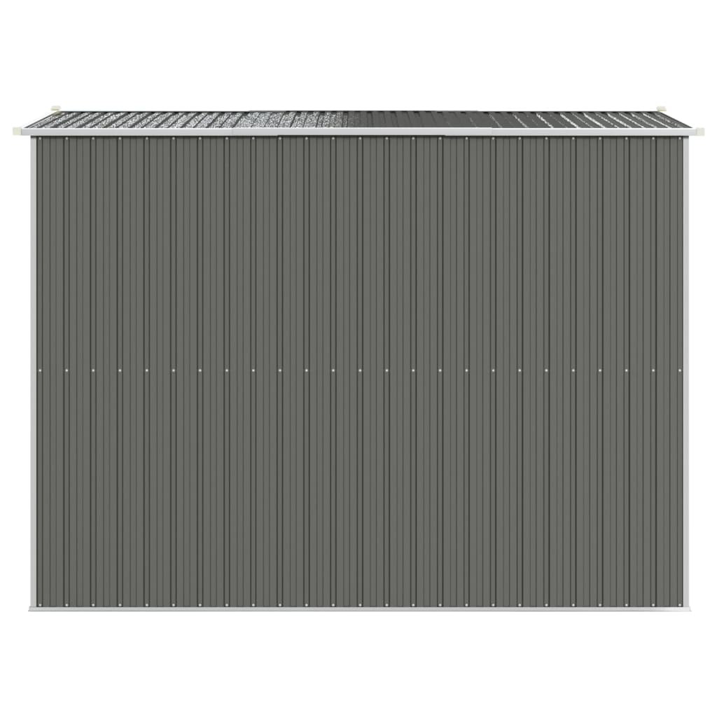 vidaXL Garden Shed Light Grey 192x274x223 cm Galvanised Steel 5