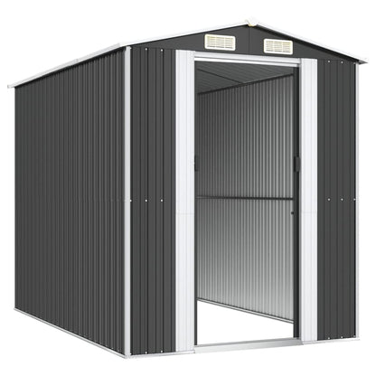 vidaXL Garden Shed Anthracite 192x274x223 cm Galvanised Steel 4