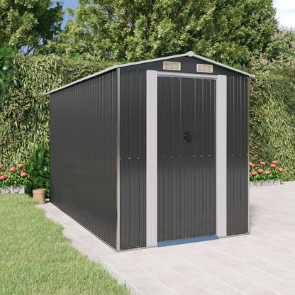 vidaXL Garden Shed Anthracite Galvanised Steel