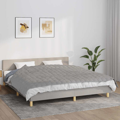 Weighted Blanket Fabric Grey 11 kg 155 cm 220 cm