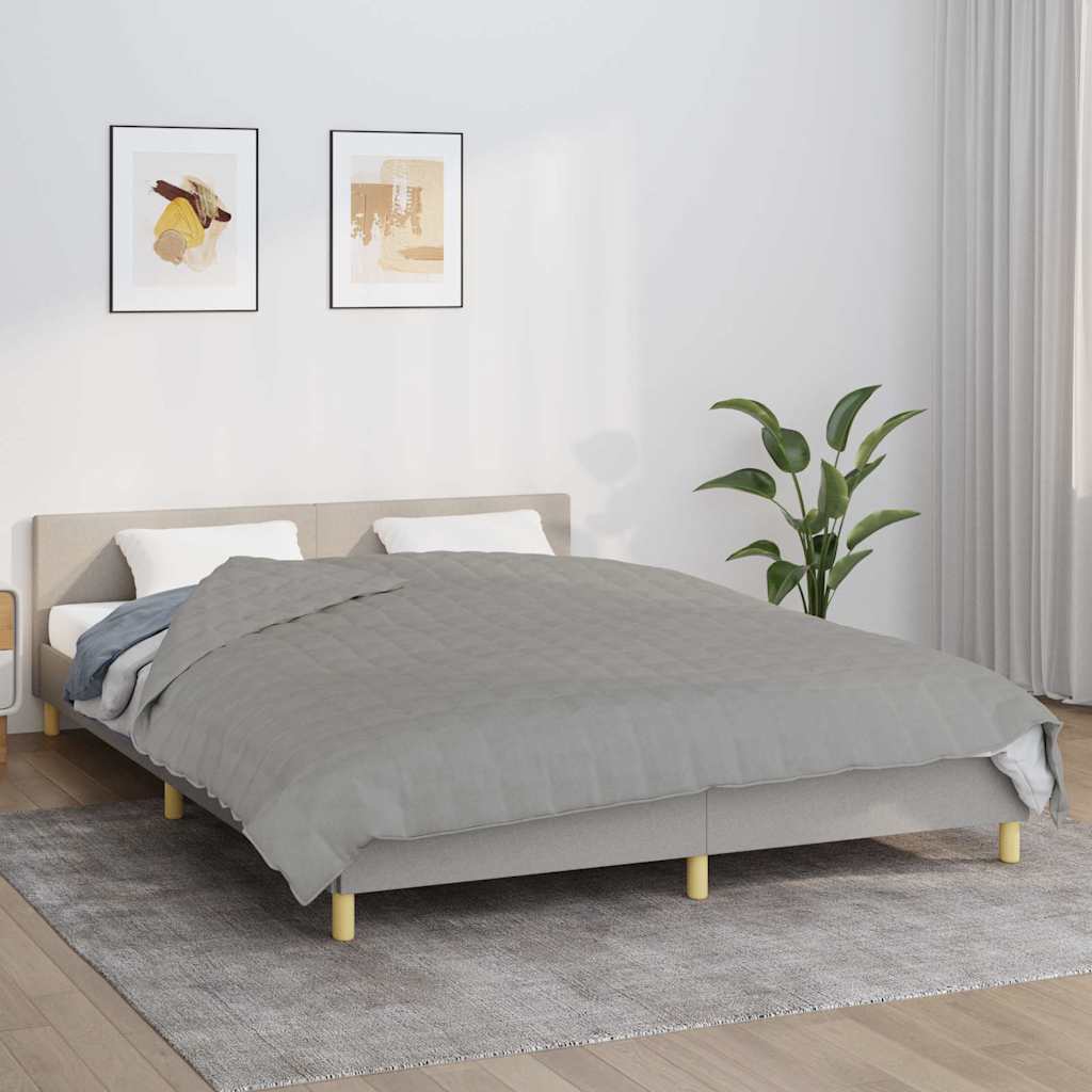 Weighted Blanket Fabric Grey 11 kg 220 cm 235 cm