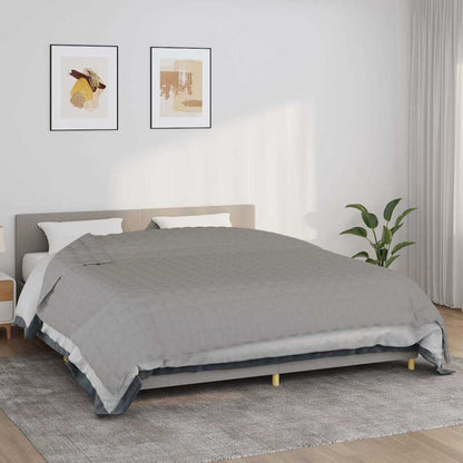 Weighted Blanket Fabric Grey 11 kg 220 cm 260 cm