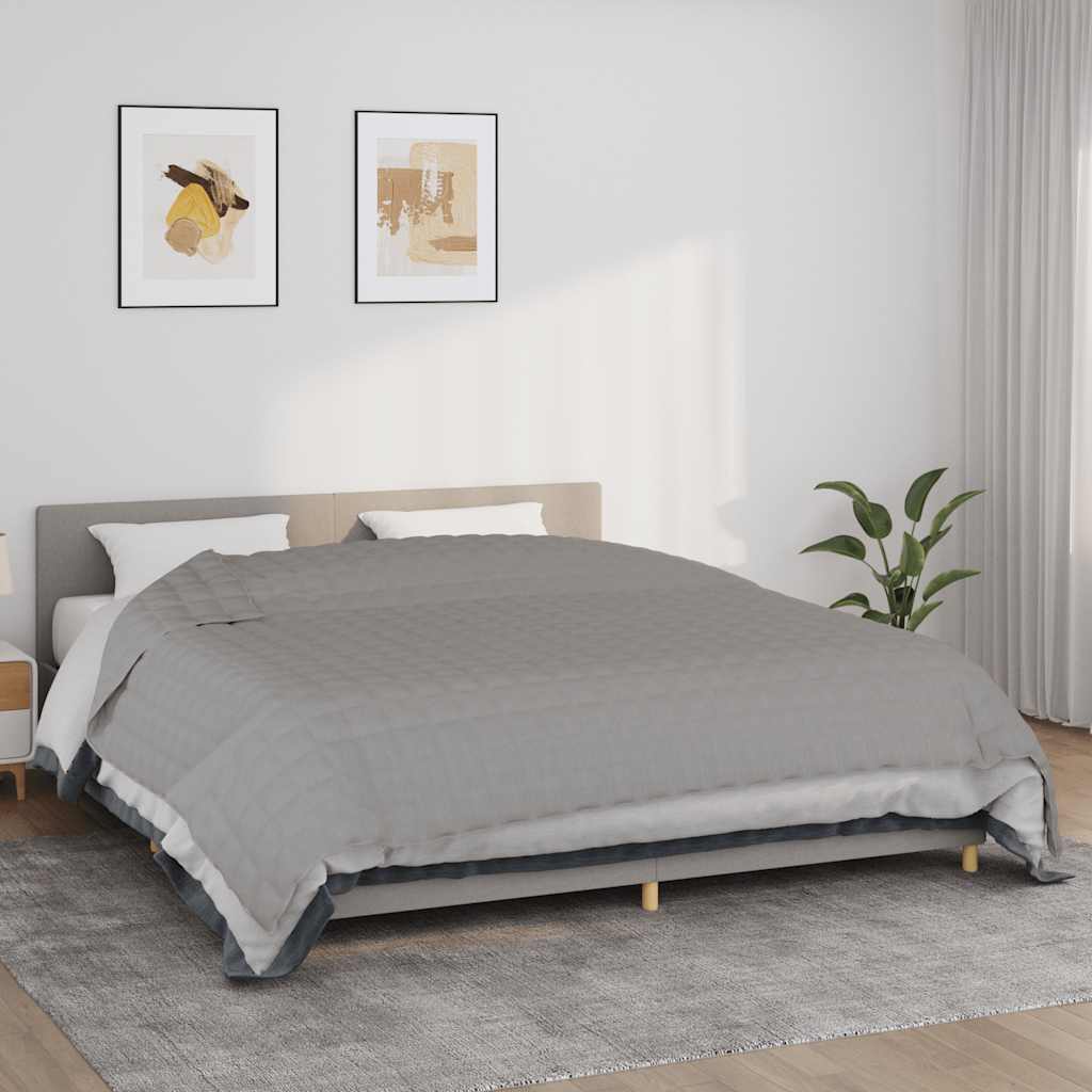 Weighted Blanket Fabric Grey 11 kg 235 cm 290 cm