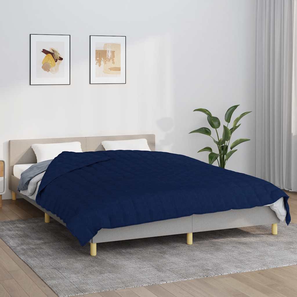 Weighted Blanket Fabric Blue 15 kg 235 cm