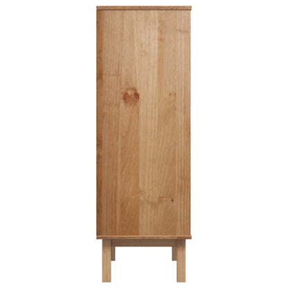 vidaXL Highboard OTTA Brown and Grey 85x43x125 cm Solid Wood Pine 5