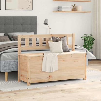 Bench Solid Wood Pine Natural 110 cm 76.5 cm