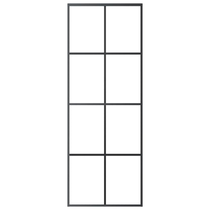 vidaXL Sliding Door with Hardware Set 76x205 cm ESG Glass&Aluminium 5