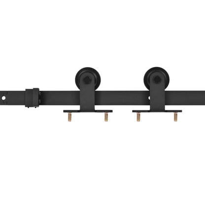 vidaXL Sliding Door with Hardware Set 76x205 cm ESG Glass&Aluminium 6