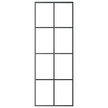 vidaXL Sliding Door with Hardware Set 76x205 cm ESG Glass&Aluminium 5