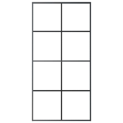 vidaXL Sliding Door with Hardware Set 102,5x205 cm ESG Glass&Aluminium 5