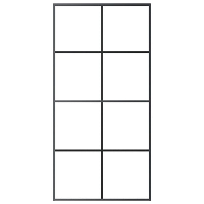 vidaXL Sliding Door with Hardware Set 102,5x205 cm ESG Glass&Aluminium 5