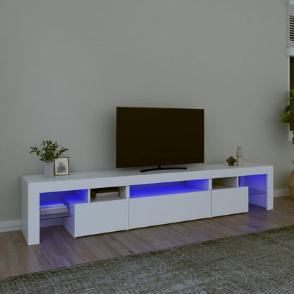 vidaXL TV Cabinet with LED Lights 260x36.5x40 cm 2 pcs