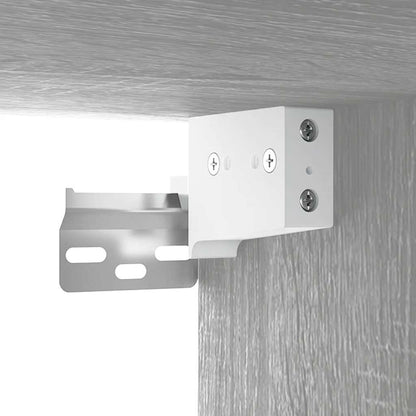 vidaXL Sink Cabinet with Built-in Basin Grey Sonoma Engineered Wood 5