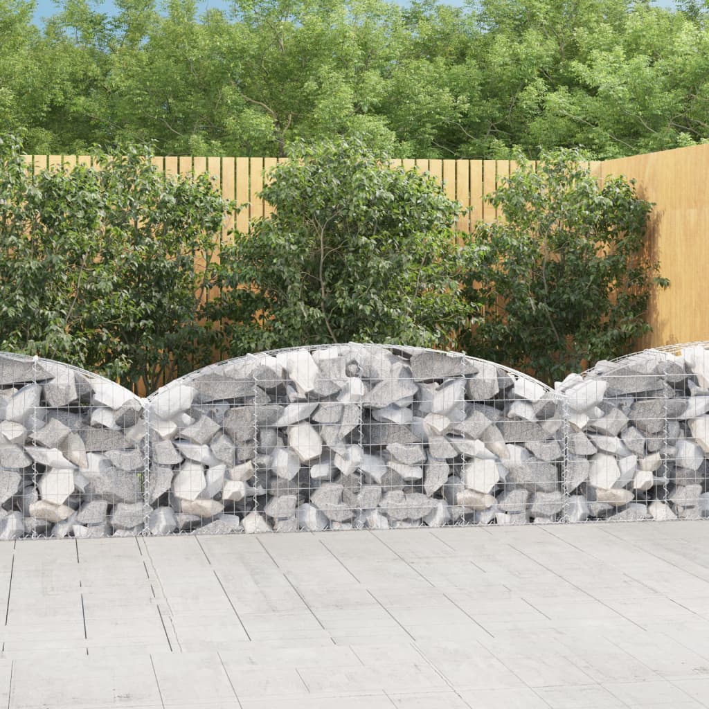 Arched Gabion Basket Galvanised Iron 200 x 30 x 40/60 cm – 200 x 50 x 220/240 cm 200 x 30 x 60/80 cm