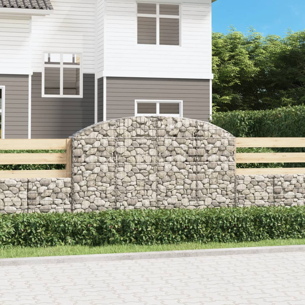Arched Gabion Basket Galvanised Iron 200 x 30 x 40/60 cm – 200 x 50 x 220/240 cm 200 x 30 x 120/140 cm
