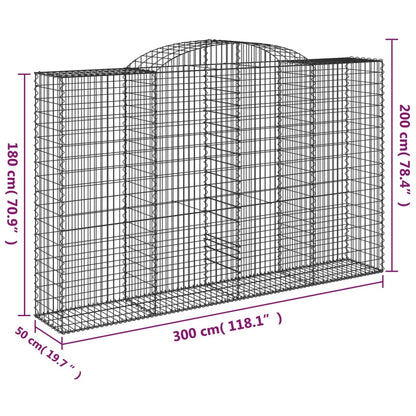 Arched Gabion Galvanised Iron