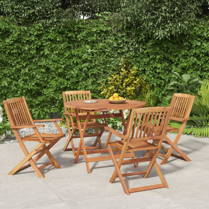 vidaXL 5 Piece Garden Dining Set Solid Wood Acacia 1