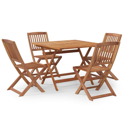 vidaXL 5 Piece Garden Dining Set Solid Wood Acacia 2