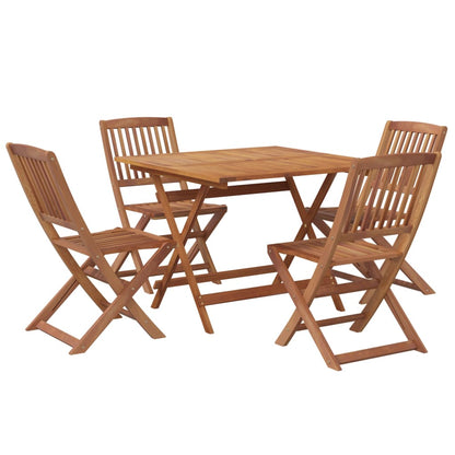 vidaXL 5 Piece Garden Dining Set Solid Wood Acacia 3