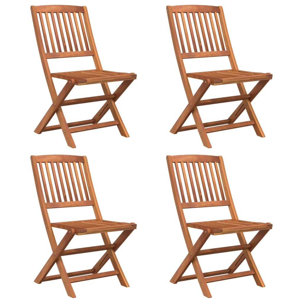 vidaXL 5 Piece Garden Dining Set Solid Wood Acacia 4