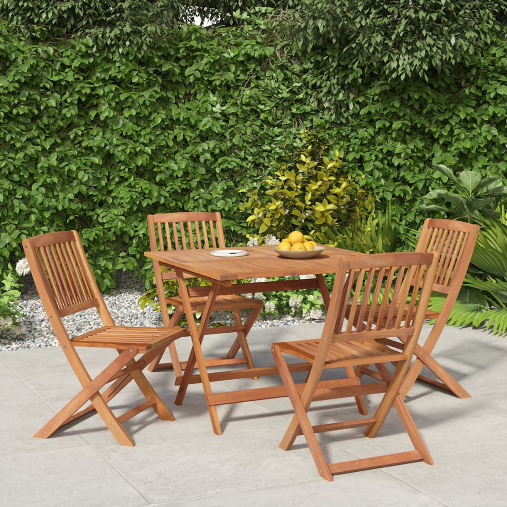 vidaXL 5 Piece Garden Dining Set Solid Wood Acacia 1