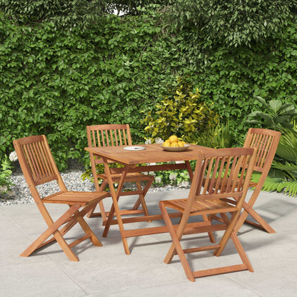 vidaXL 5 Piece Garden Dining Set Solid Wood Acacia 1