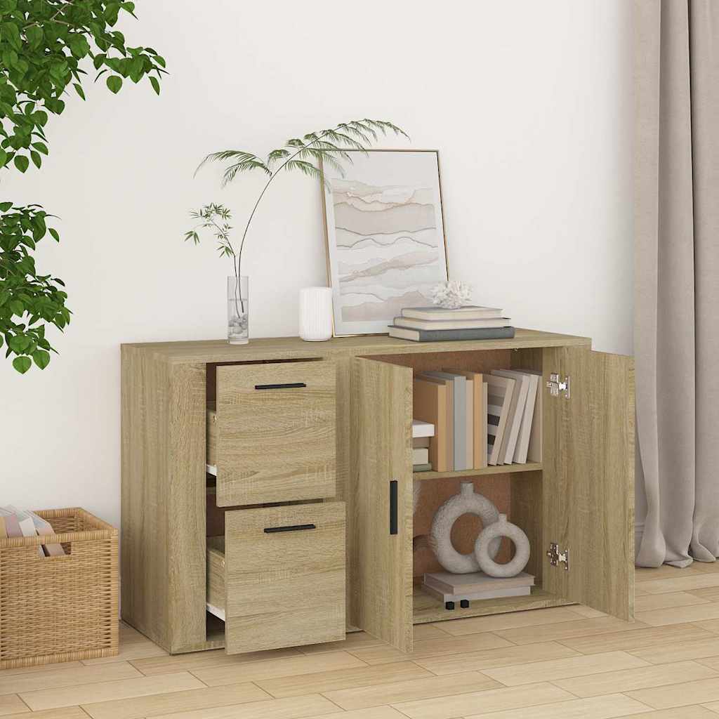 Sideboard 100x33x59,5 cm Engineered Wood Sonoma oak