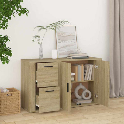 Sideboard 100x33x59,5 cm Engineered Wood Sonoma oak