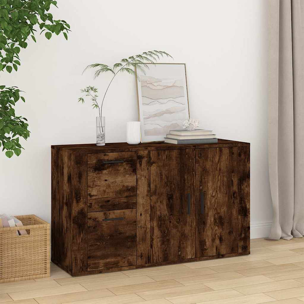 Sideboard 100x33x59,5 cm Engineered Wood Smoked oak