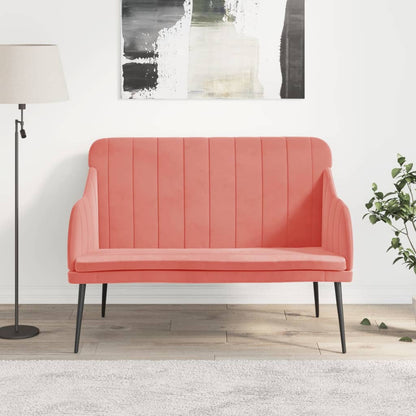 Bench 110x76x80 cm Velvet Pink