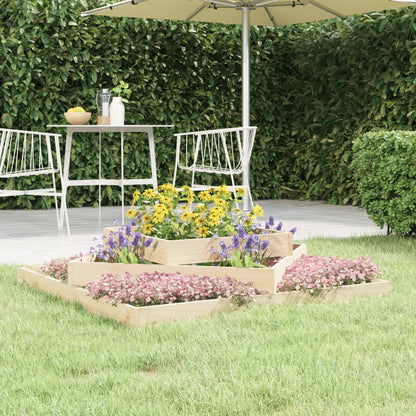 Planter Solid Wood Pine Natural pine 112 cm 112 cm