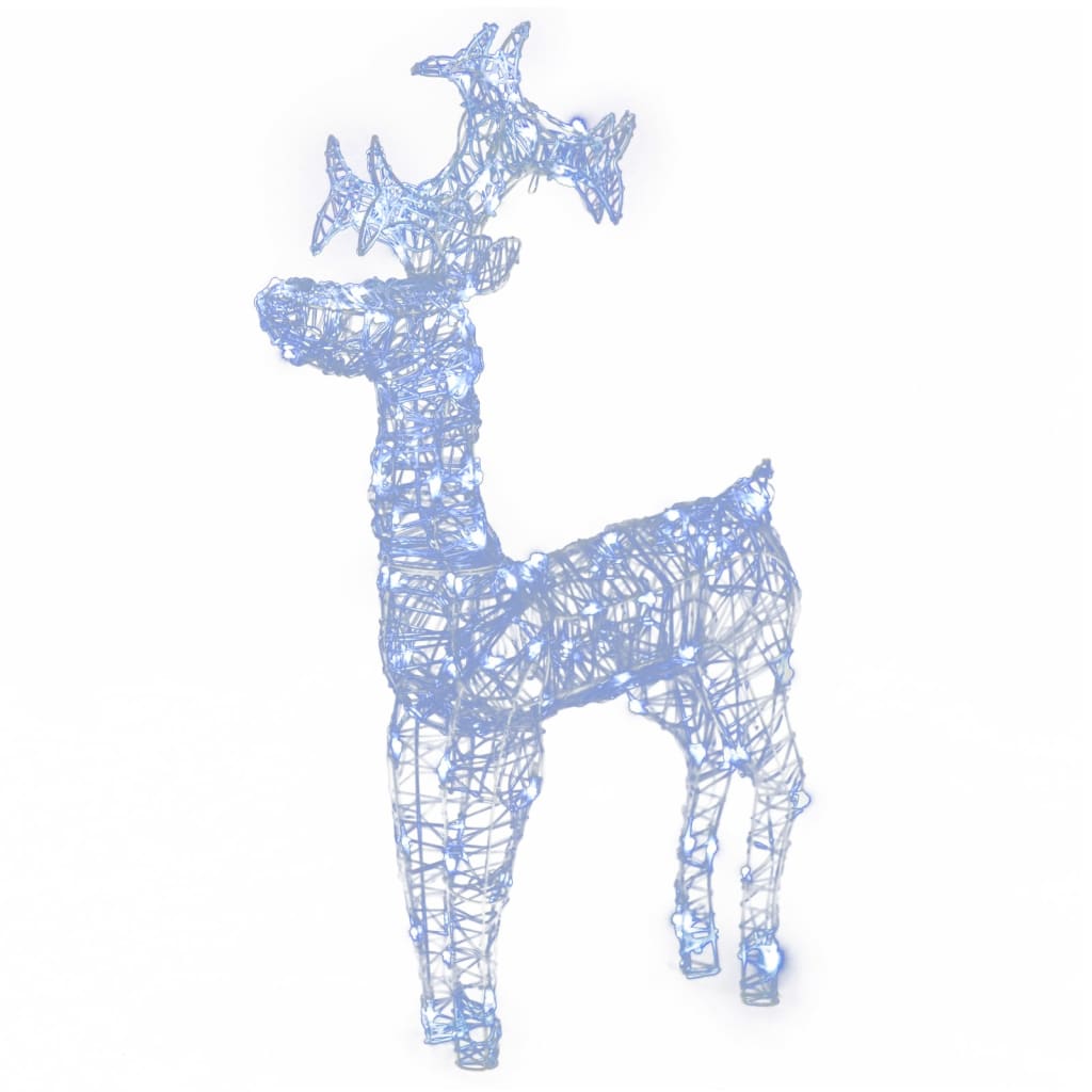 vidaXL Reindeer Christmas Decorations 3 pcs 60x16x100 cm Acrylic 3