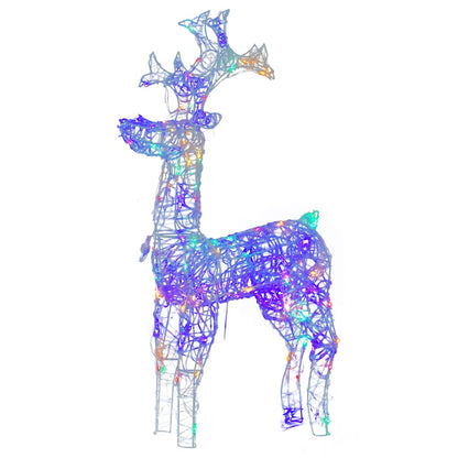 vidaXL Reindeer Christmas Decorations 3 pcs 60x16x100 cm Acrylic 3