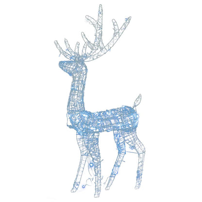 vidaXL Acrylic Reindeer Christmas Decorations 3 pcs 120 cm Cold White 3