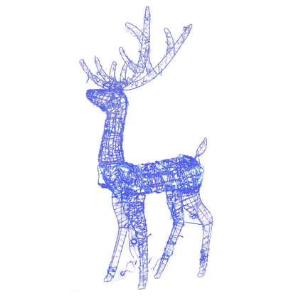 vidaXL Acrylic Reindeer Christmas Decorations 3 pcs 120 cm Blue 3