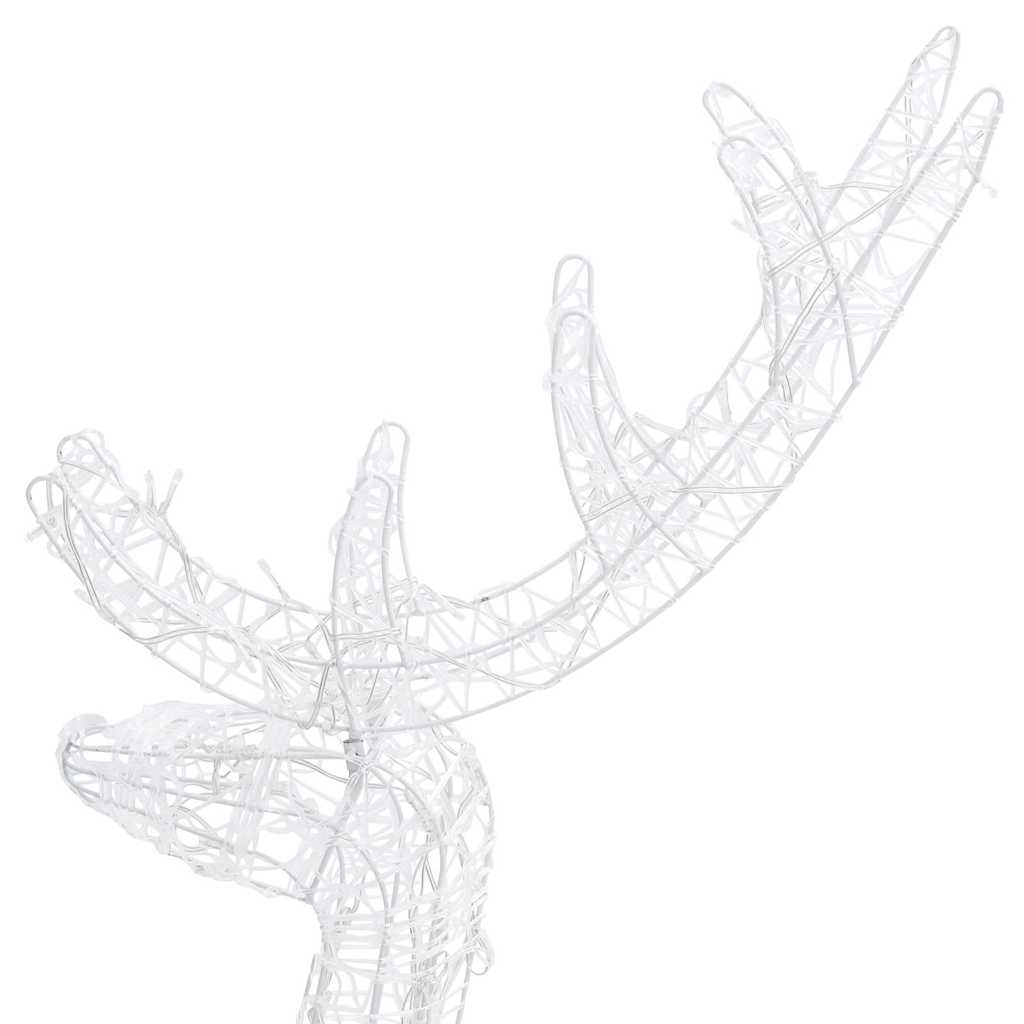 vidaXL Acrylic Reindeer Christmas Decorations 3 pcs 120 cm Blue 5
