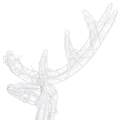 vidaXL Acrylic Reindeer Christmas Decorations 3 pcs 120 cm Blue 5