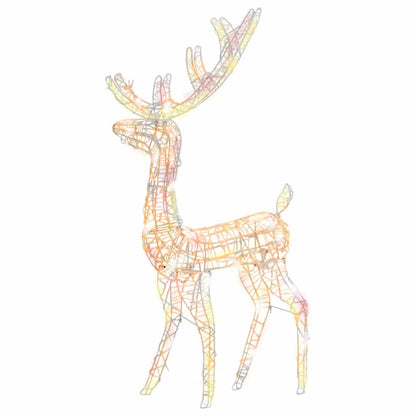 vidaXL Acrylic Reindeer Christmas Decorations 3 pcs 120cm Multicolour 3