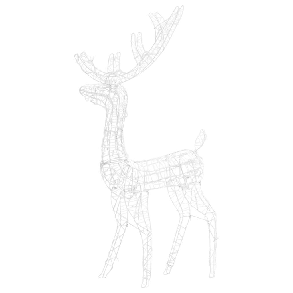 vidaXL Acrylic Reindeer Christmas Decorations 3 pcs 120cm Multicolour 5