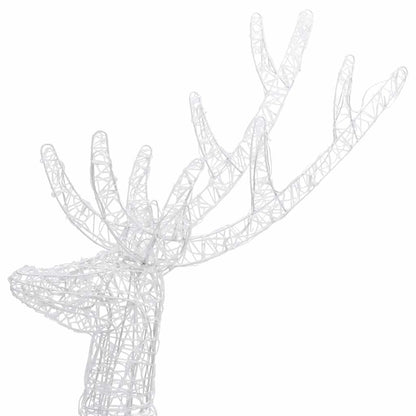 vidaXL XXL Acrylic Christmas Reindeers 250 LED 2 pcs 180cm Multicolour 6