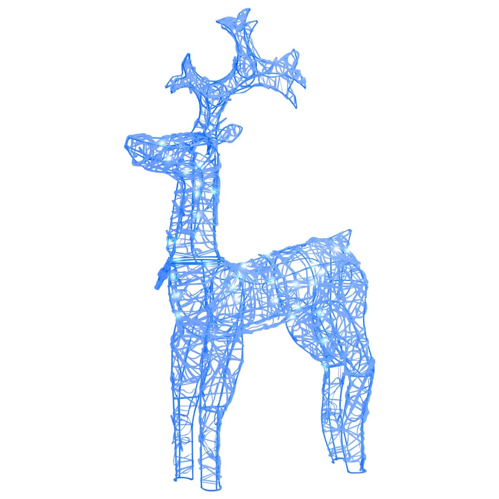 vidaXL Reindeer Christmas Decorations 3 pcs 60x16x100 cm Acrylic 3