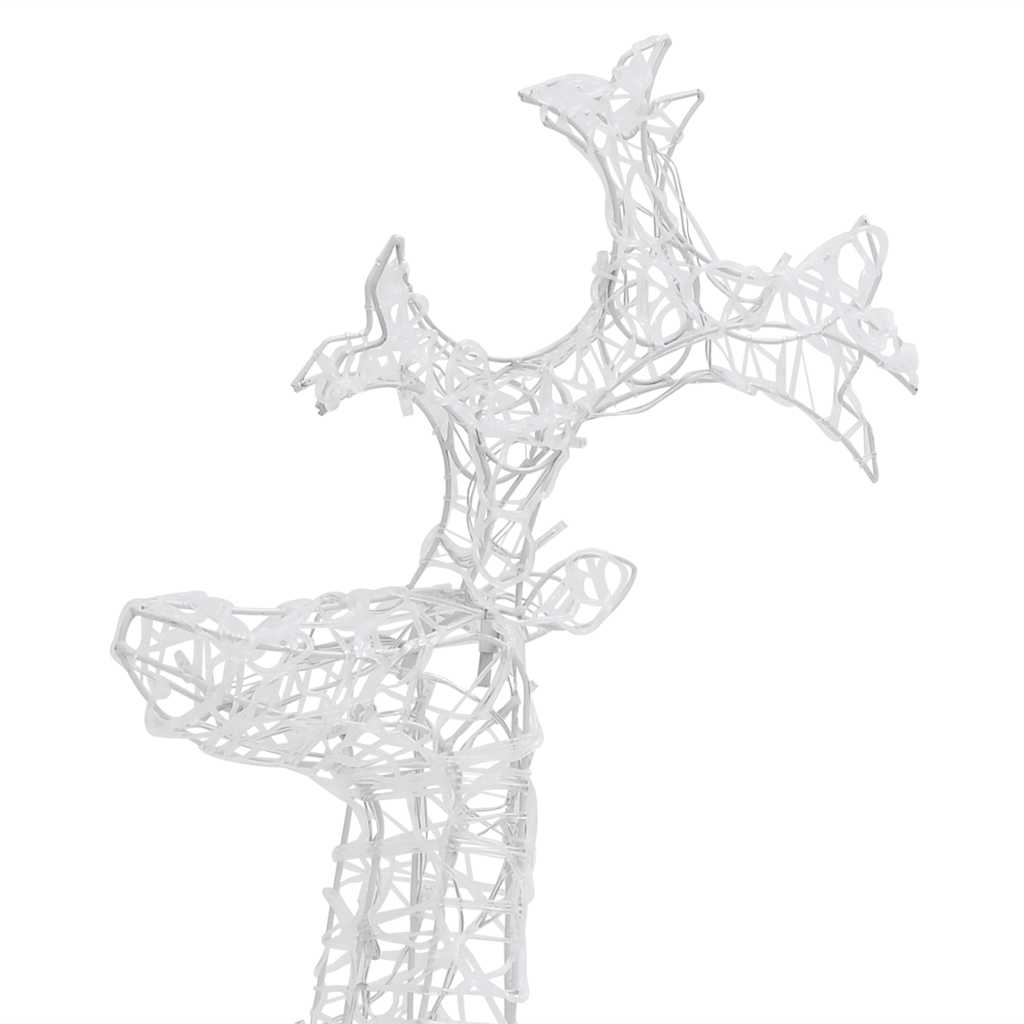 vidaXL Reindeer Christmas Decorations 3 pcs 60x16x100 cm Acrylic 6