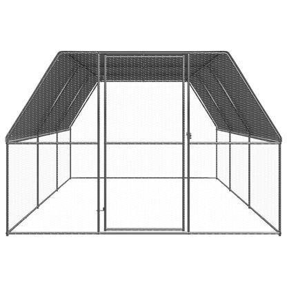 vidaXL Outdoor Chicken Cage 3x6x2 m Galvanised Steel 2