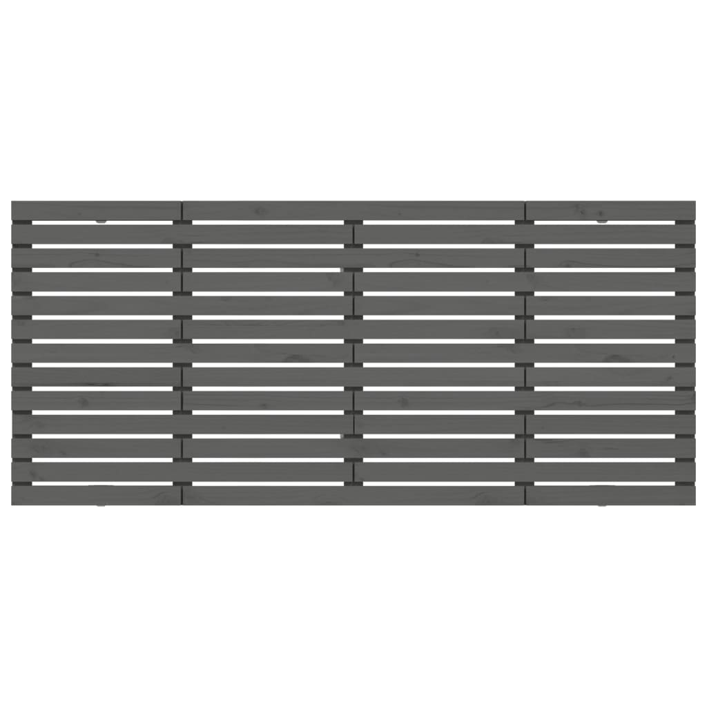 Wall Headboard 96x3x91.5 cm Solid Wood Pine Grey 206 cm