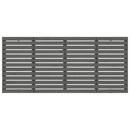 Wall Headboard 96x3x91.5 cm Solid Wood Pine Grey 206 cm