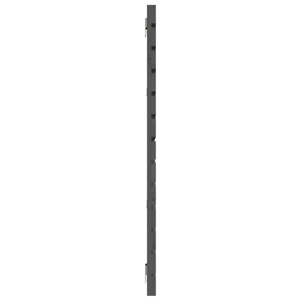 Wall Headboard 96x3x91.5 cm Solid Wood Pine Grey 206 cm